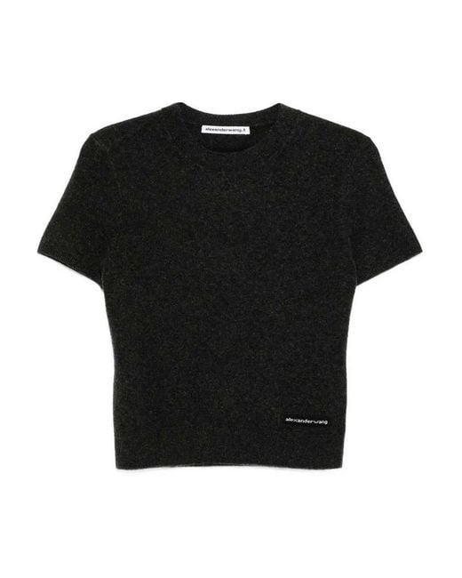 Alexander Wang Black Wool T-Shirt