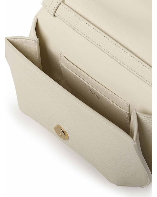 Ferragamo Natural Double Gancini Mini Bag