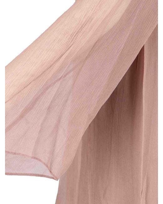 Staud Pink Mini Chiffon Dress