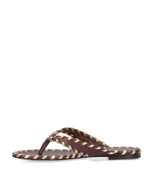 Gianvito Rossi Brown Flip-Flop Sandals