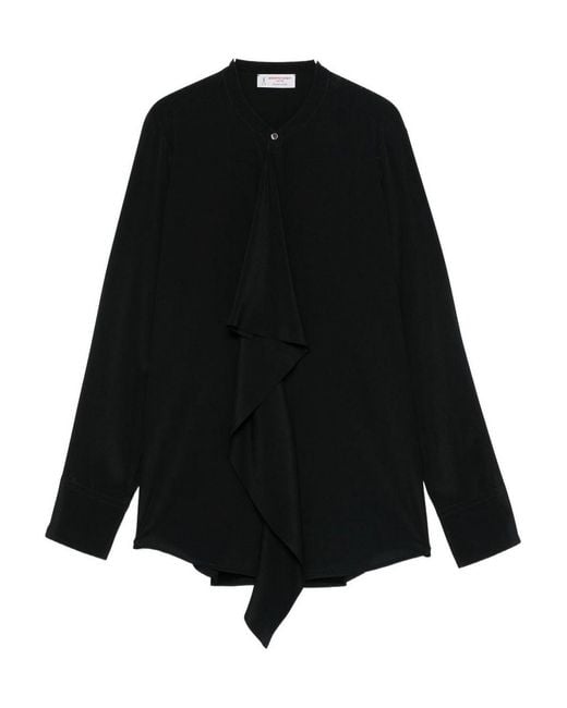 Alberto Biani Black Silk Shirt
