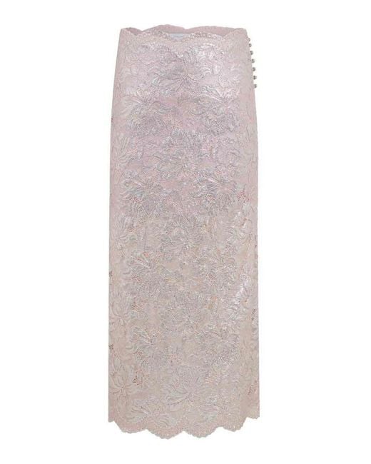 Rabanne Gray Midi Skirt