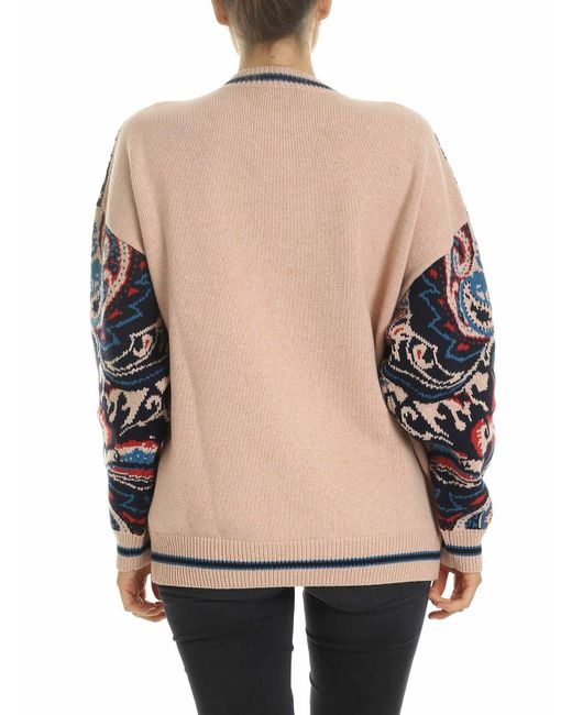 See By Chloé Gray Paisley Jacquard Crewneck Jumper
