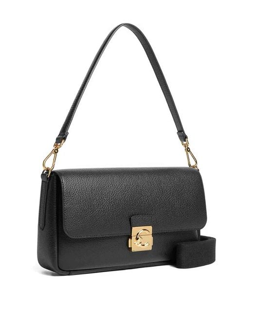 Coccinelle Black Handbag Grained Noir Noir