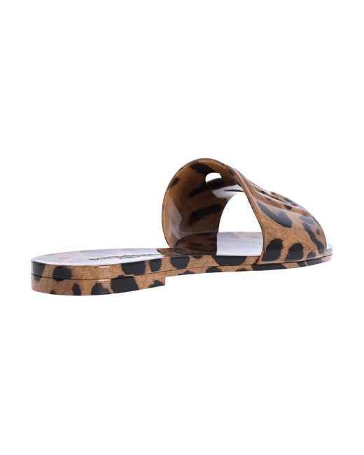 Dolce & Gabbana White Dg Sandals