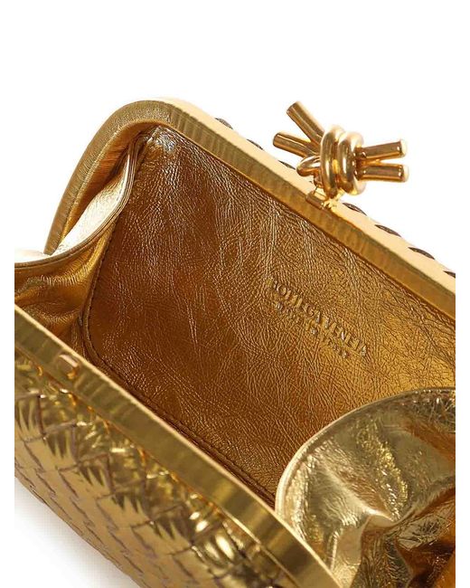 Bottega Veneta Metallic Knot Clutch