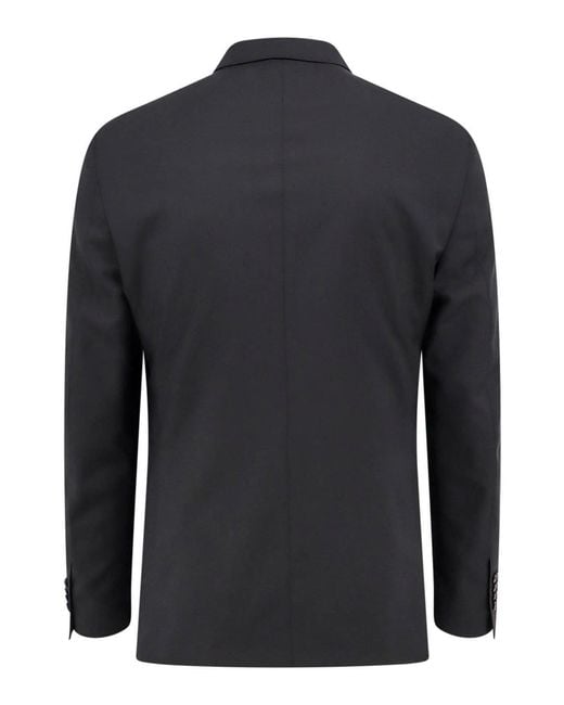 Tagliatore Black Virgin Wool Suit for men