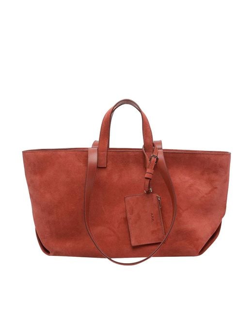 A.P.C. Red Le Drummer Shoulder Bag