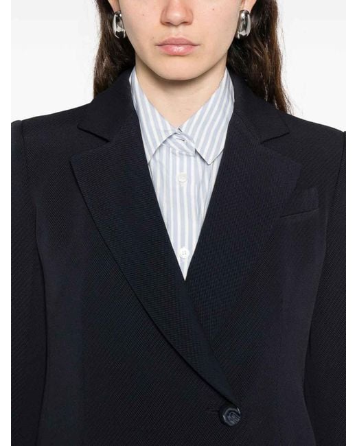 Emporio Armani Black Double-Breasted Blazer Jacket