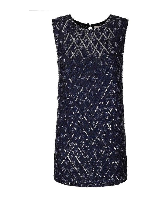 P.A.R.O.S.H. Blue Mini Dress