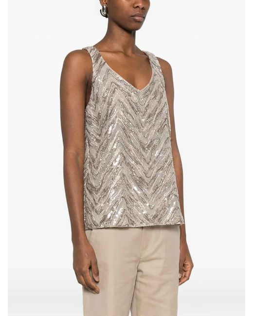 Brunello Cucinelli Natural Blouse
