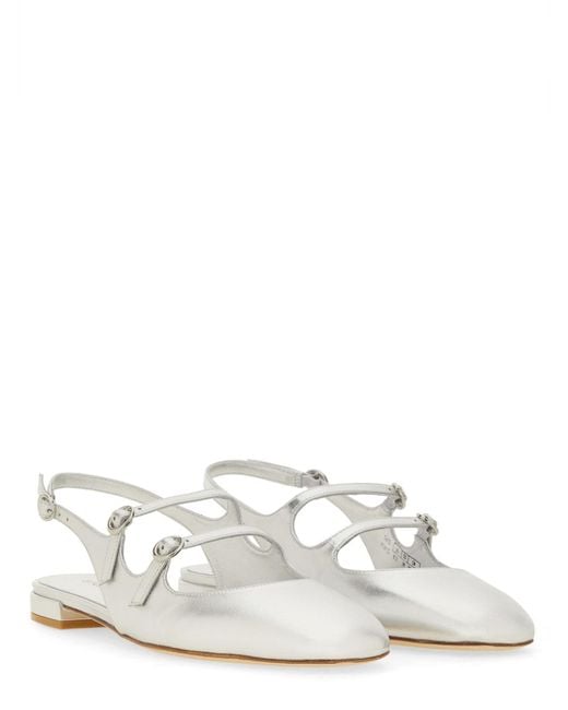Stuart Weitzman White Slingback Pumps Benni