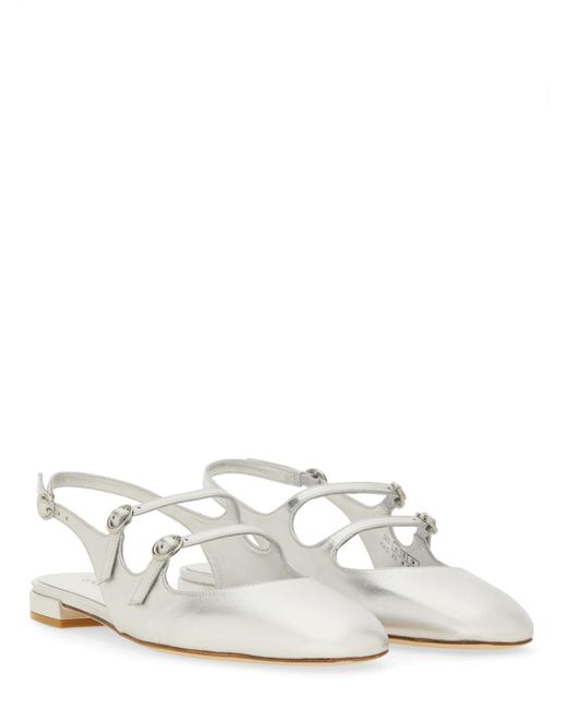 Stuart Weitzman White Slingback Pumps Benni