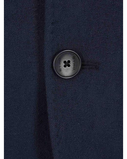 Etro Blue Roma Jacket for men