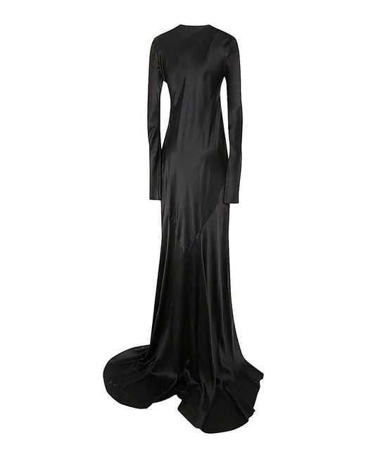 Ann Demeulemeester Black Long Dresses