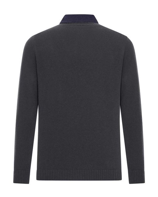 Roberto Collina Blue Cotton Piquet Polo Shirt for men