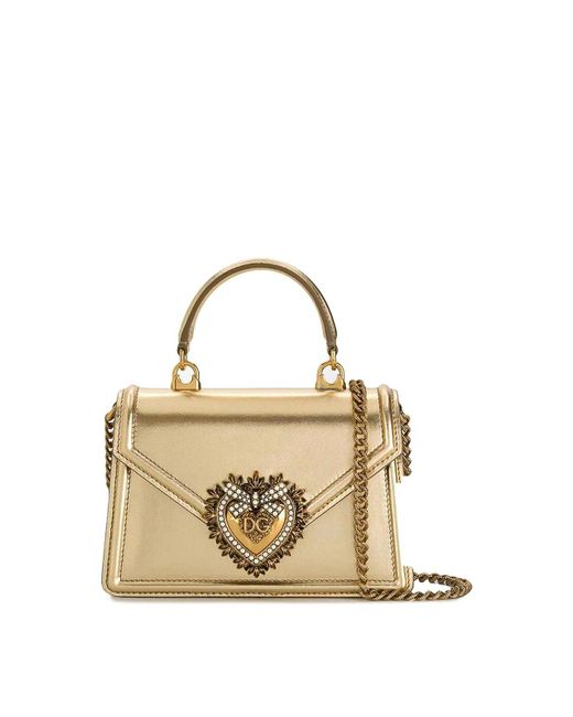 Dolce & Gabbana Metallic Mini Devotion Bag