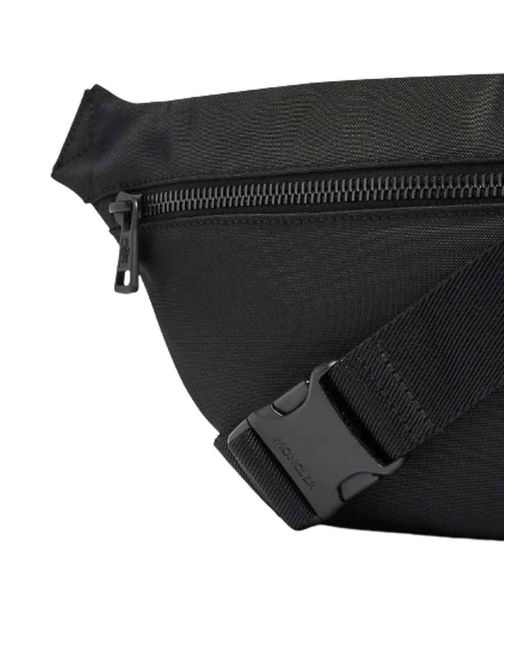 Moncler Black Durance Bum Bag for men