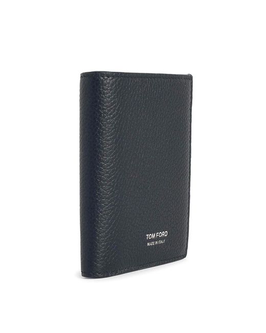 Tom Ford Blue Leather Cardholder for men
