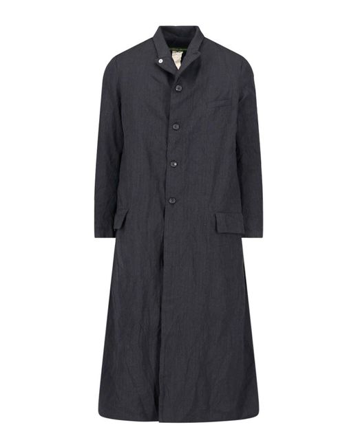 Paul Harnden Long Single-Breasted Coat in Black for Men Paul Harnden Long Single-Breasted Coat in Black for Men