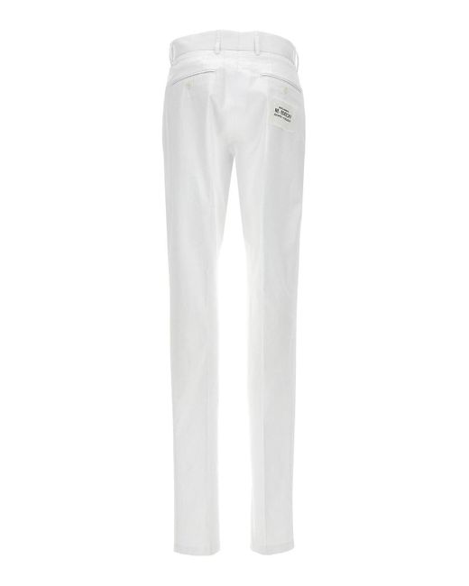 Dolce & Gabbana White Casual Trousers for men