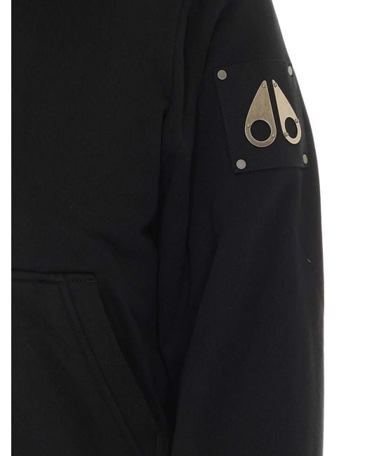 Moose Knuckles Black Classic Bunny Zip Hoodie