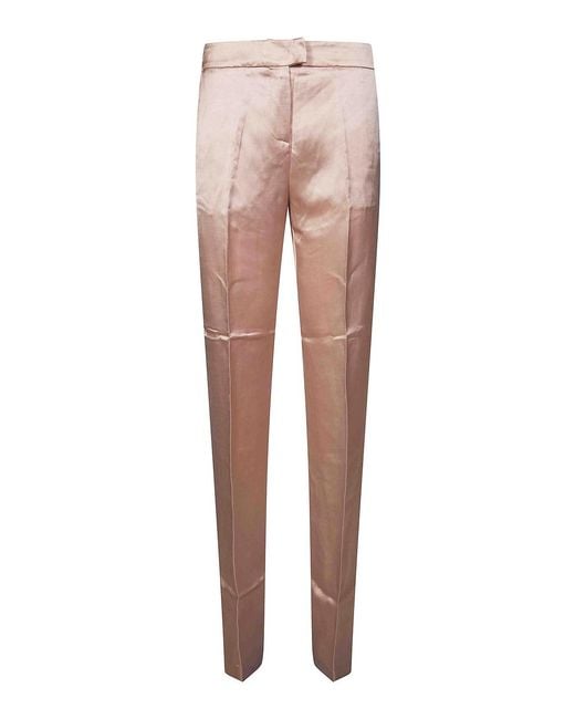 ANDAMANE Pink Straight Trousers