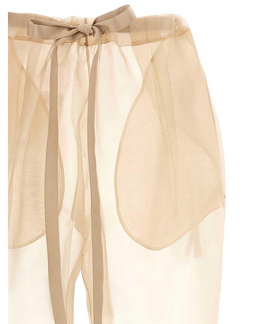 Khaite White Trenton Pants