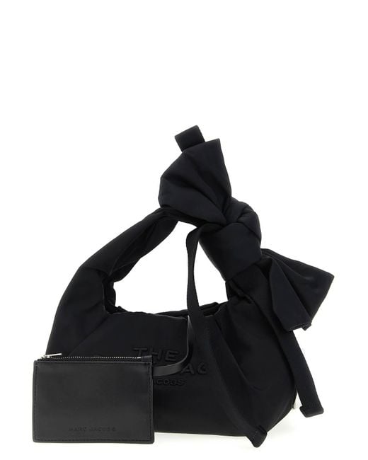 Marc Jacobs Black The Bow Nylon Mini Sack Handbag