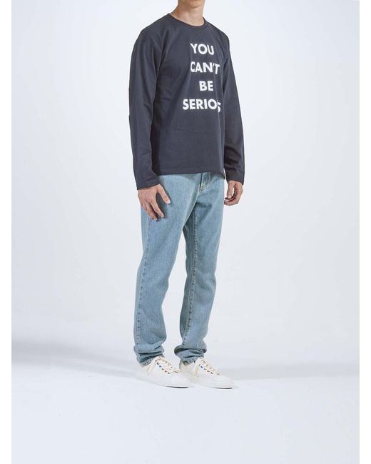 Moschino Black You Cant Be Serious Tshirt Ls for men