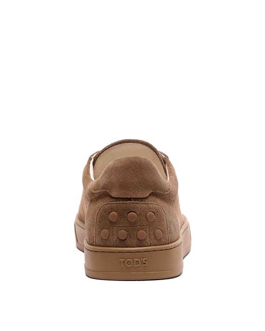 Tod's Brown Suede Sneakers for men