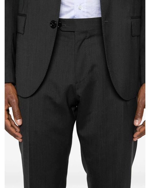 Lardini Black Elegant Suit By for men