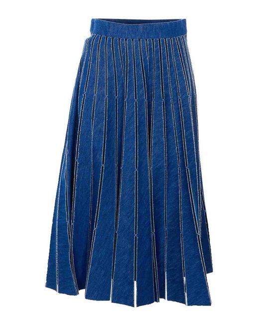 Twinset Blue Denim Skirt