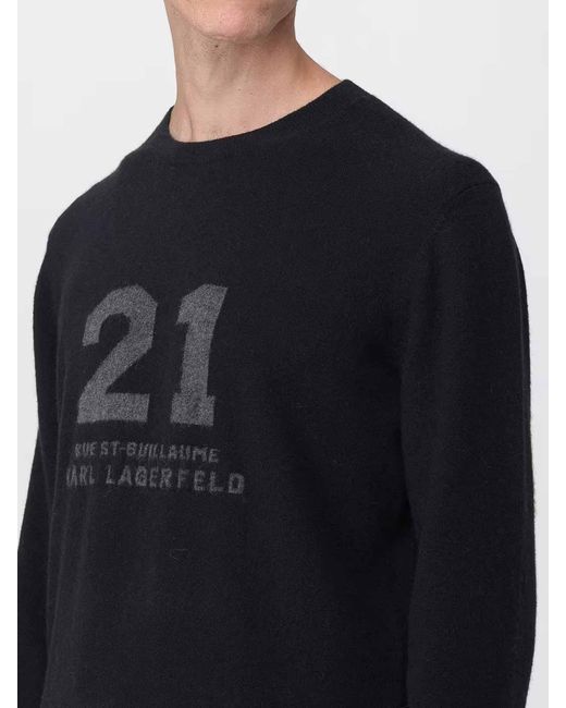 Karl Lagerfeld Black Maglia 21 for men