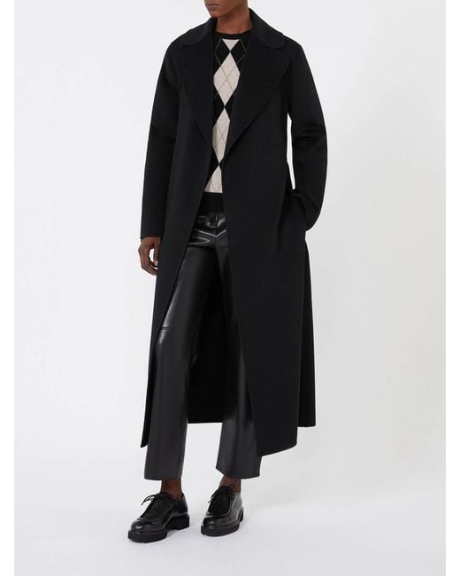 Max Mara Black Max Mara Argyle Wool And Cashmere Sweater