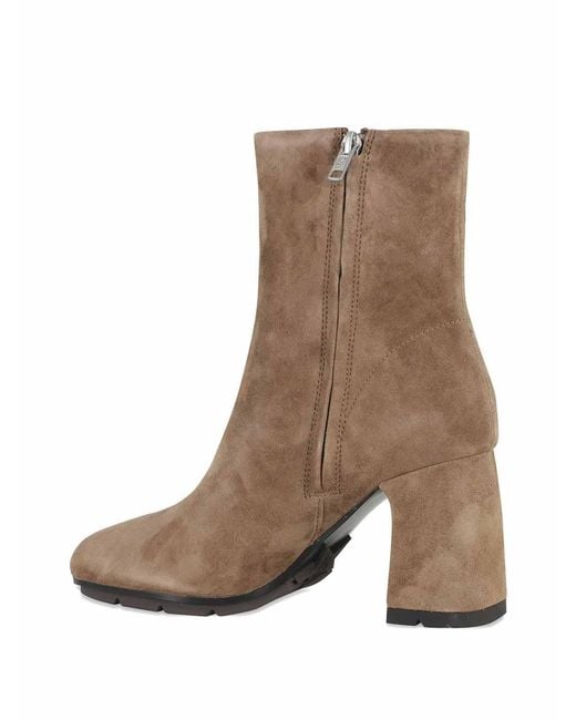 Ash Brown 85Mm Zip Boots