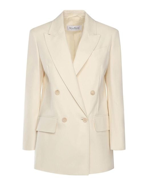 Max Mara Natural Olimpia Stretch Canvas Jacket