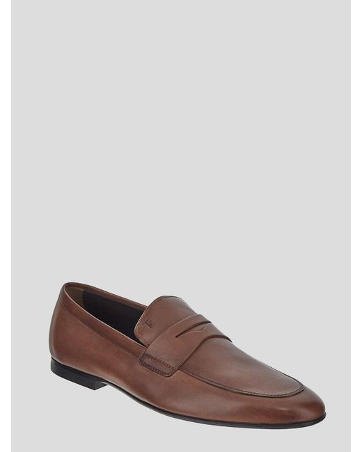 Tod's Brown Tods Flat Shoes for men