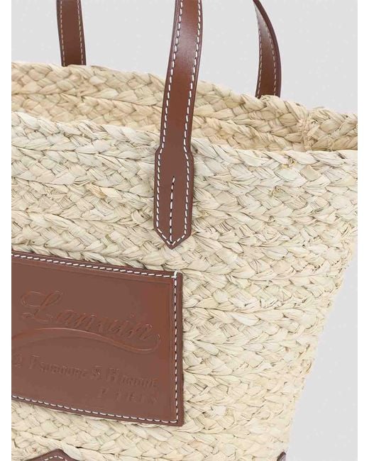 Lanvin Natural Catch Basket Handbag By