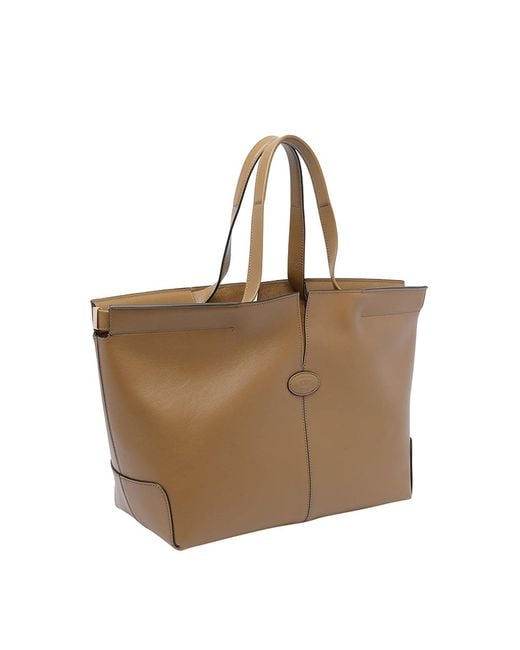 Tod's Natural Tods Di Bag Folio Small Medium Bag