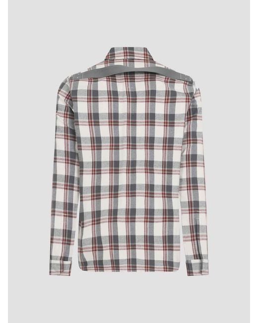 Rick Owens White Cotton Shirt for men