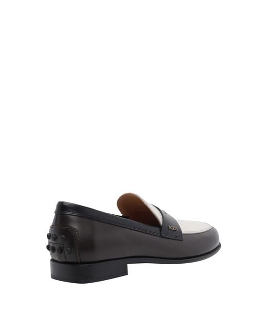 Tod's Black Leather Loafers