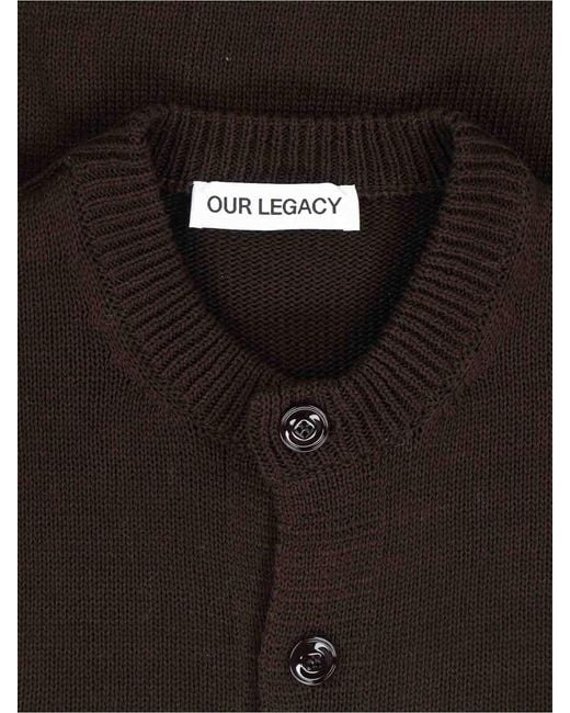 Our Legacy Brown Parlor Cardigan for men