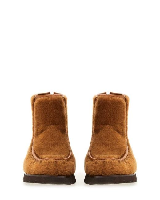 Hereu Brown Boot With Zipper Armenta