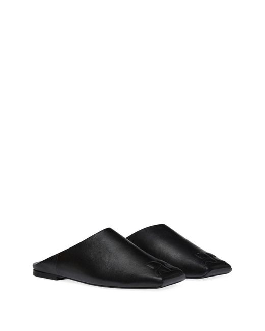 Courreges Black Heritage Mules