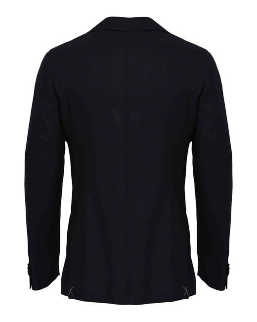 Corneliani Blue Single-Breasted Jacket for men