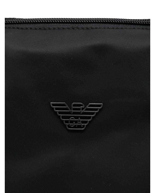 Emporio Armani Black Nylon Tote Bag for men