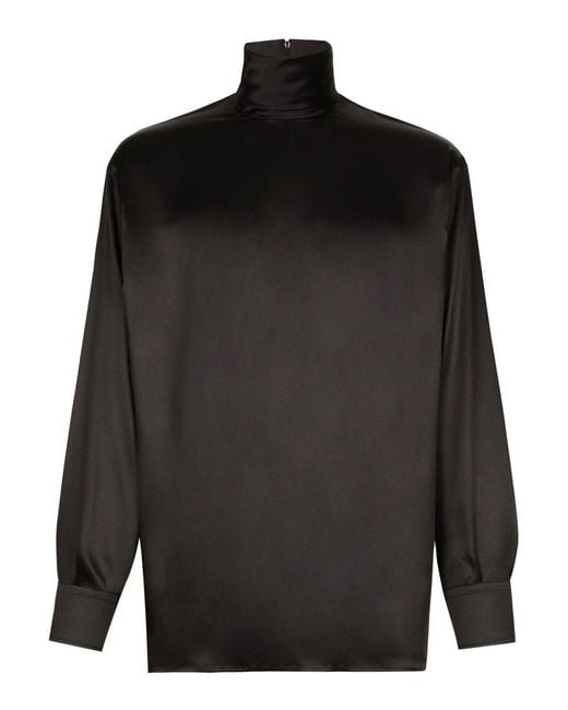 Dolce & Gabbana Black Cotton T-Shirt for men