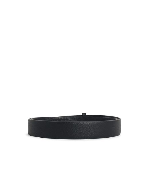 Tom Ford White T Icon' Leather Belt for men