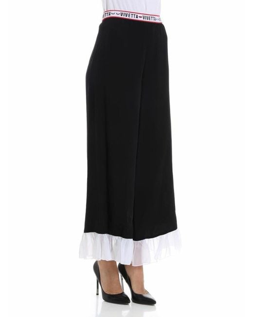 Vivetta Black Eridome Trousers